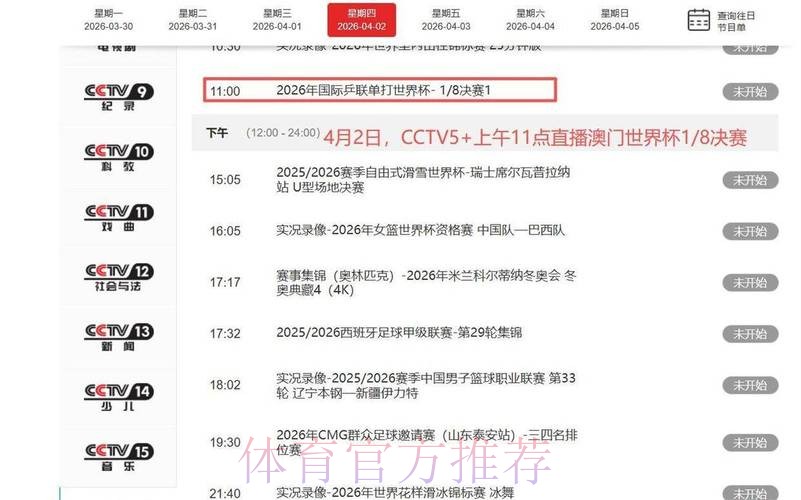 官方平台全程直播世界杯赛事最新进展